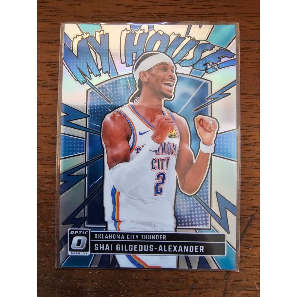 Shai Gilgeous-Alexander 2024-2025 Donruss Optic #6 My House - Halo Prizm - NBA